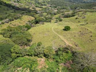Aerial view of lush mixed terrain suitable for eco resort or mining Cerro Campana Panama