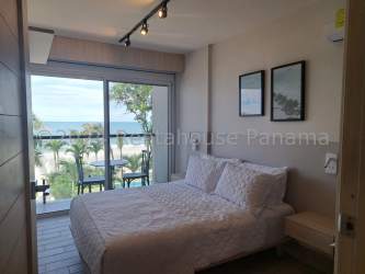 Contemporary tiled bathroom with glass shower Royal Decameron