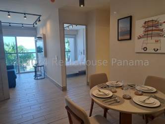 Condo bedroom fully furnished with balcony and AC Royal Decameron