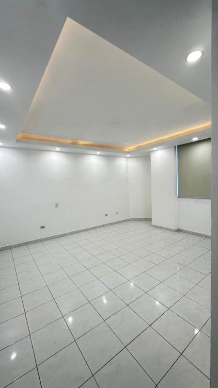 Modern bathroom with glass walk-in shower and designer tiles in PH Vista Tower Marbella Panama