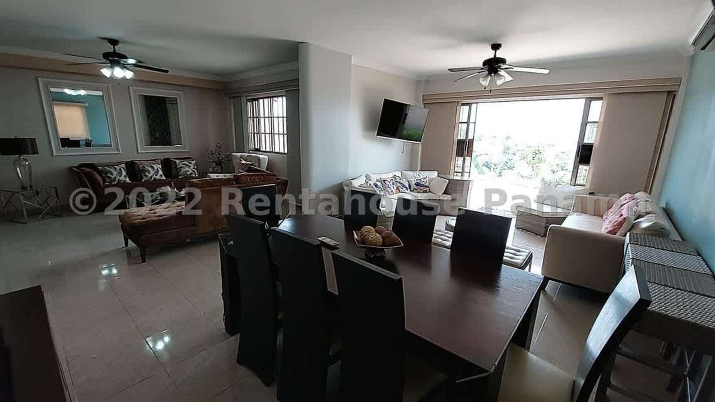 Private patio and terrace with pool overlooking Panama City skyline Betania neighborhood