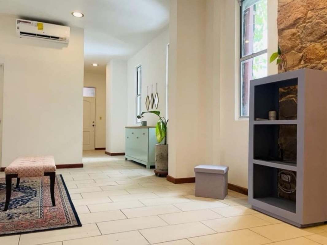 Colonial style internal patio with plants perfect for relaxing PH Casa Panama Casco Viejo