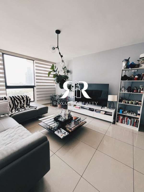 Bedroom with large window ocean city view in PH Costa Pacifica San Francisco Panama for sale