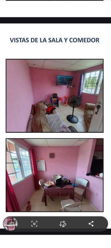 Simple kitchen and pink accented bathroom Pacora Panama real estate