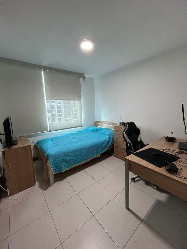 Master bedroom with walk-in closet ensuite bathroom at PH Mont Royale in El Cangrejo Panama