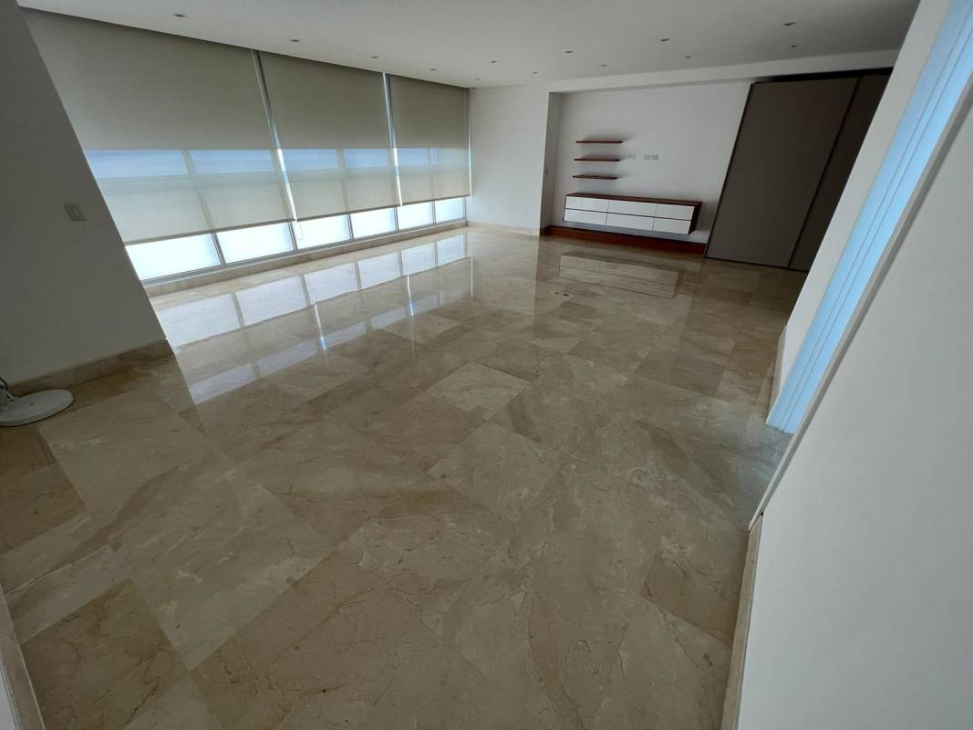 Spacious open kitchen with granite countertops stainless appliances PH Oceanaire Punta Pacifica Panama