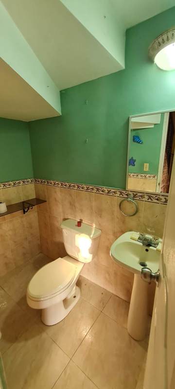 Bathroom with glass shower enclosed traditional design Panama rental duplex