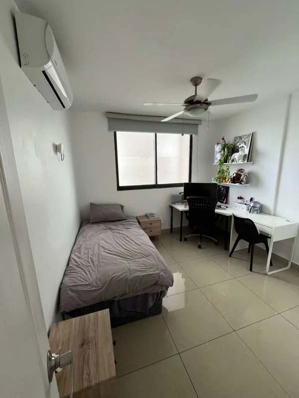 Spacious living and dining room with tile floors and balcony access PH San Francisco Bay Panama