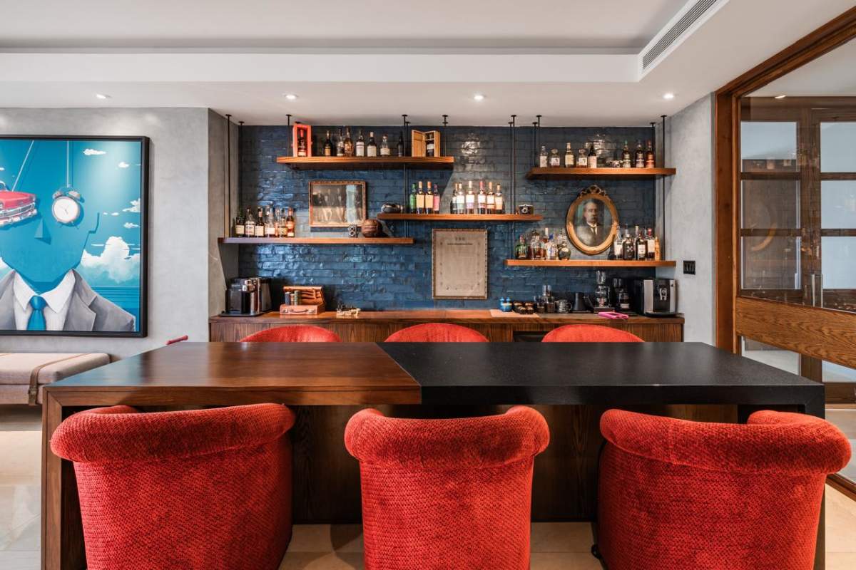 Elegant master bedroom with ocean and city views PH Aria Costa del Este