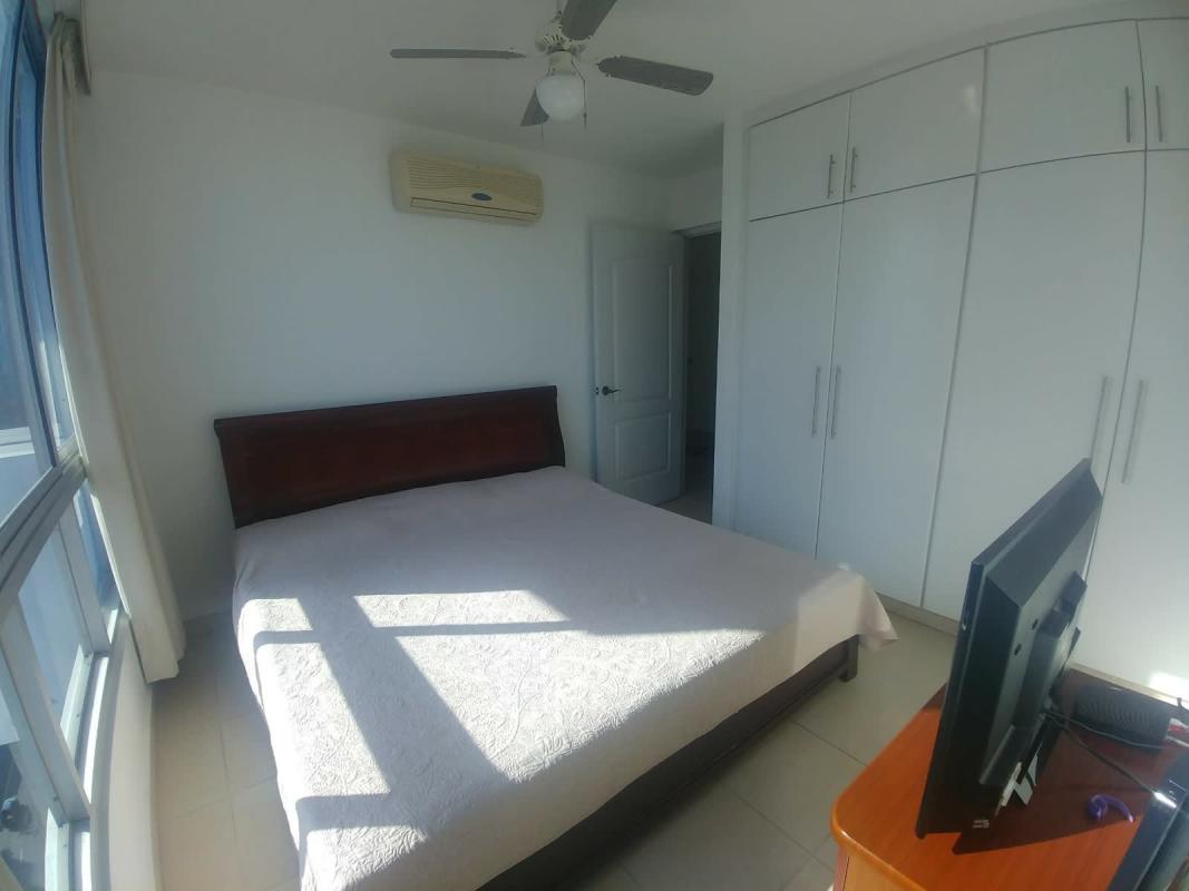 Modern bathroom with glass-enclosed shower and granite countertop in PH Palma de Mallorca