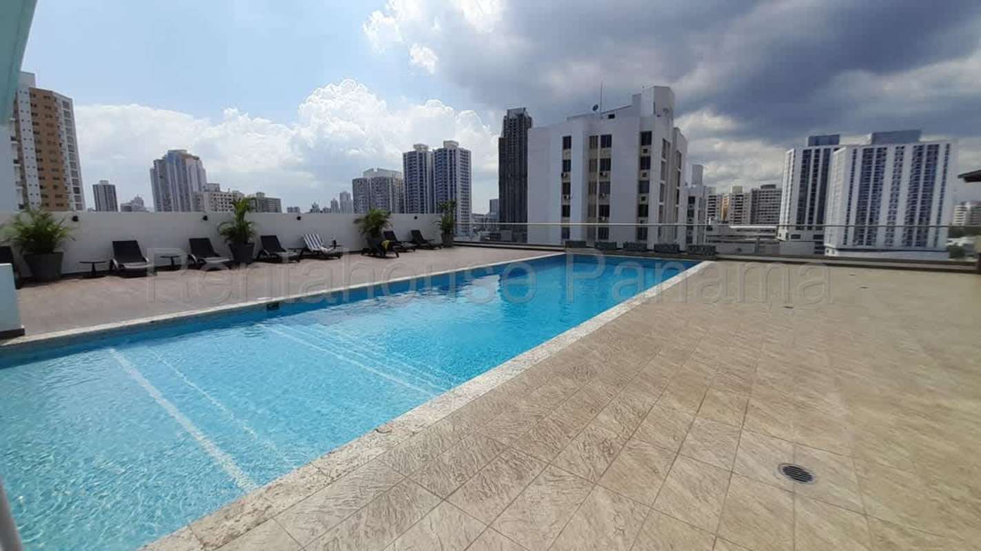 Second bedroom with closet, AC, ceiling fan in PH Vista Verde Panama