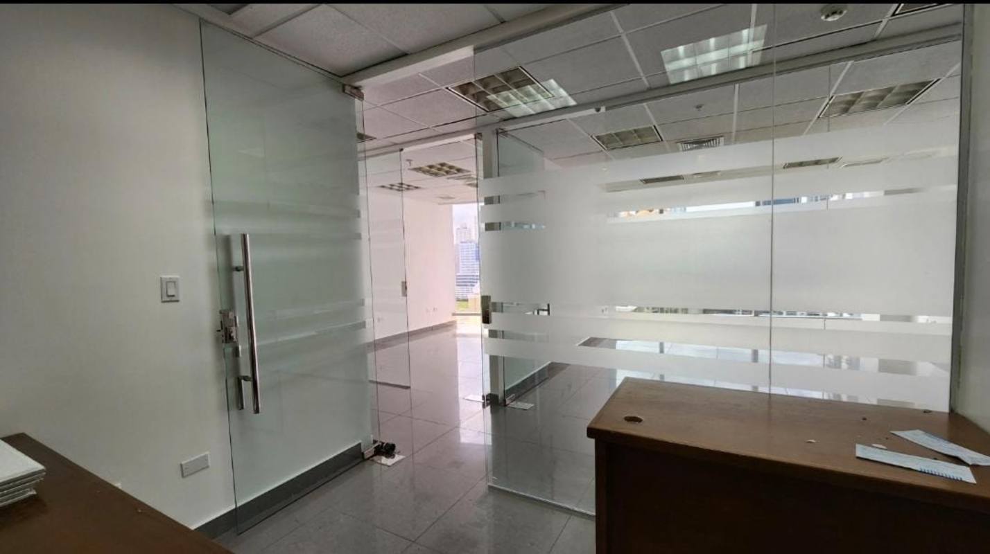 Finished conference room glass partitions Torre Ancon business tower Panama City