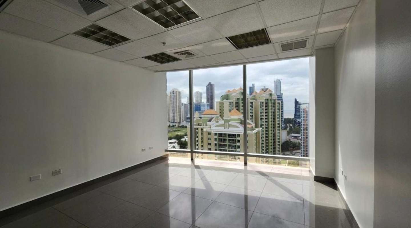 Unfurnished finished office space with city skyline view Torre Ancon Costa del Este