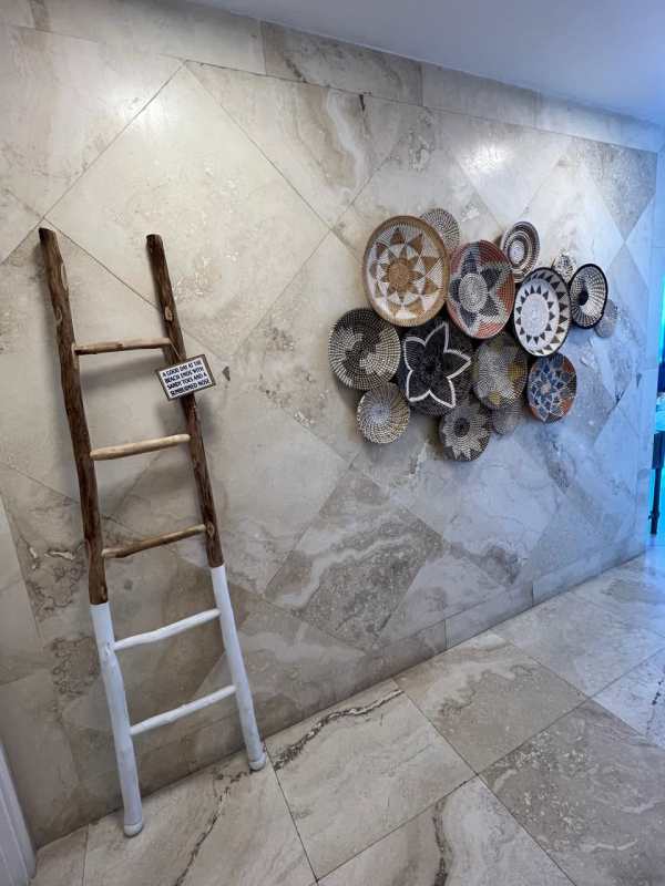 Tile-finished kitchen with appliances in oceanfront apartment PH Coronado Country Club Las Lajas Panama