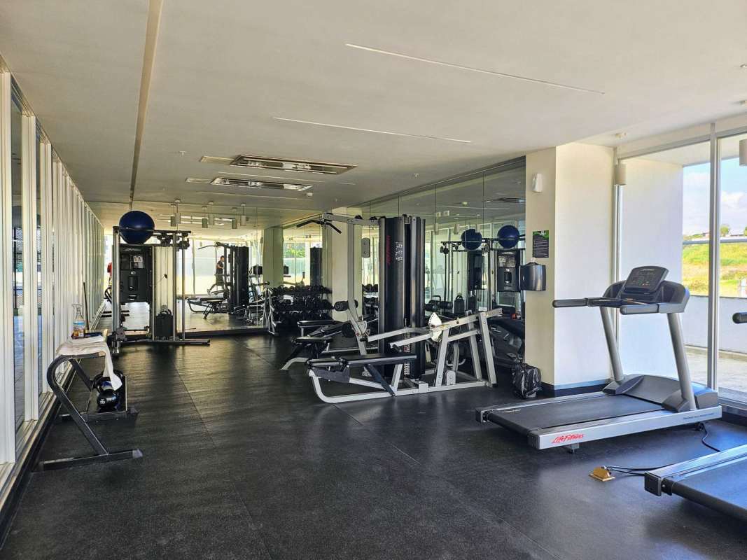 Fitness center with full equipment at PH Greenwood Tower Panama City for residents