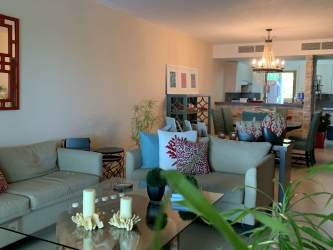 Open plan living and dining spacious beachfront condo Balboa 1 Bijao Resort Panama