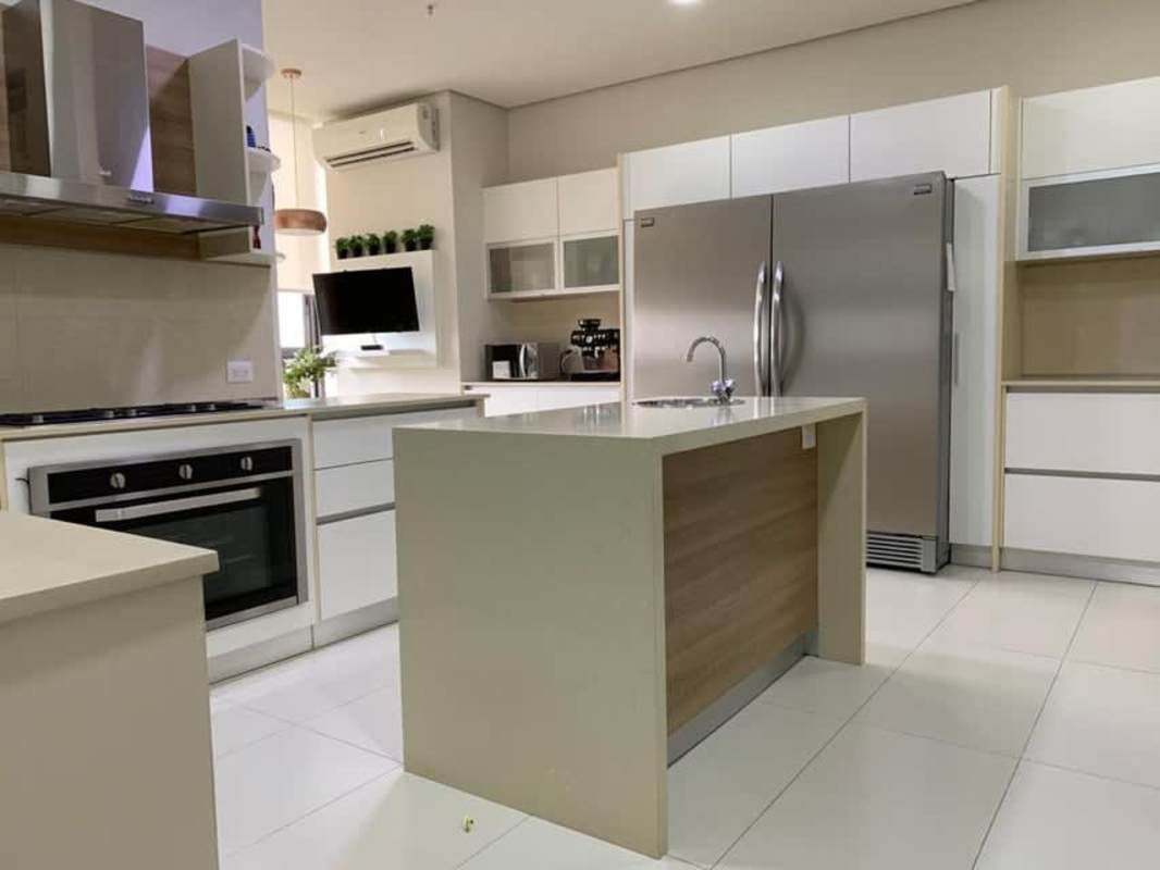 Master suite with panoramic tub and skyline view La Vista Santa Maria Panama