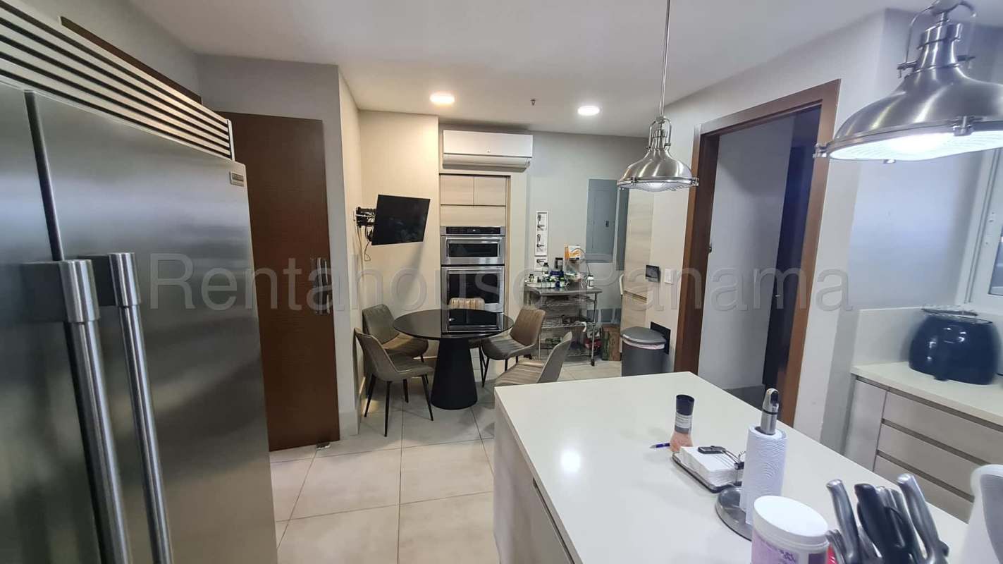Modern bathroom with double sink vanity in The Reserve Santa Maria Panama