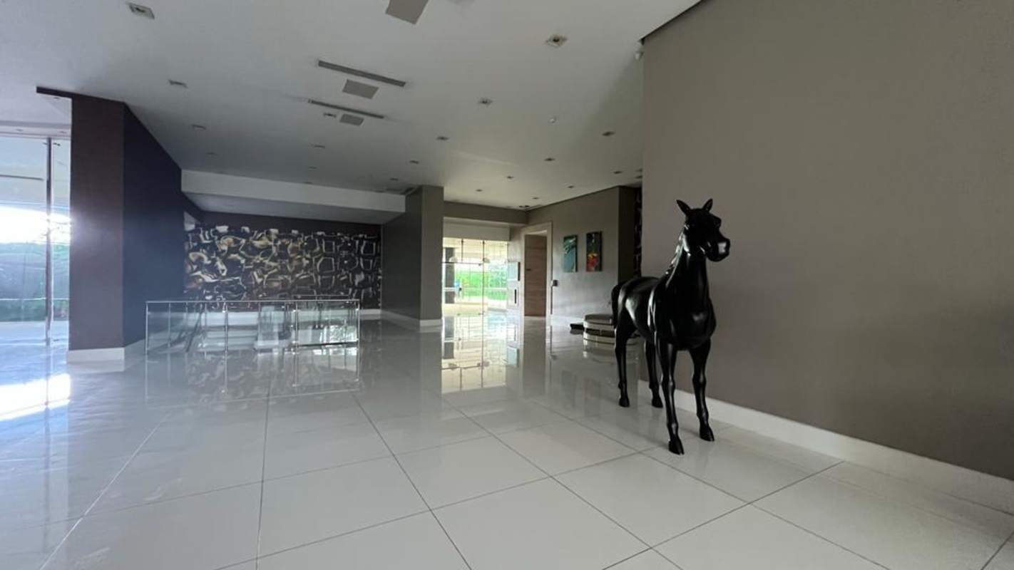 Elegant lobby at oceanfront Trump Ocean Club luxury high-rise Panama