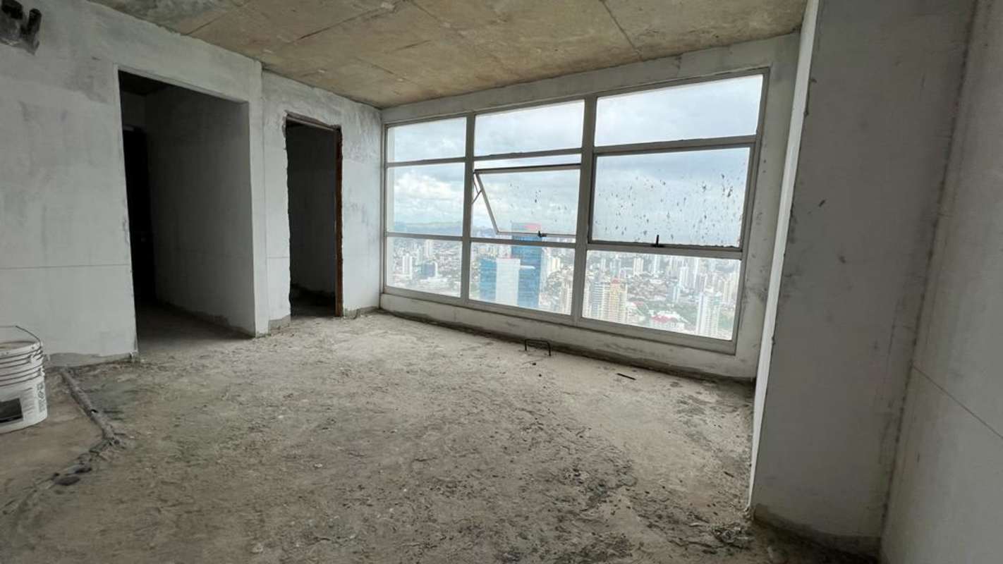 Spacious building lobby with contemporary art Trump Ocean Club Punta Pacifica