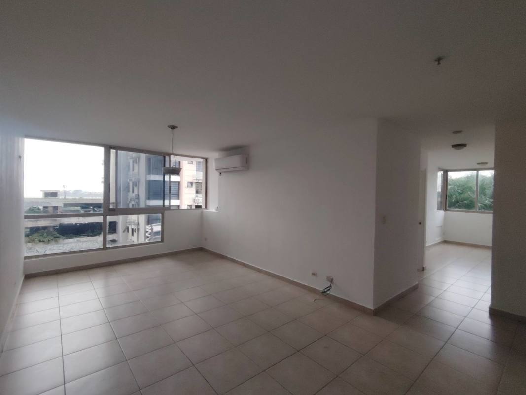 Spacious living room with large windows and city views in PH San Francisco Bay Panama City