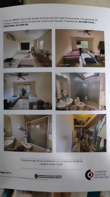 Bedrooms, walk-in closet and bathrooms with modern fixtures, walk-in shower in PH Everest Brisas del Golf Panama