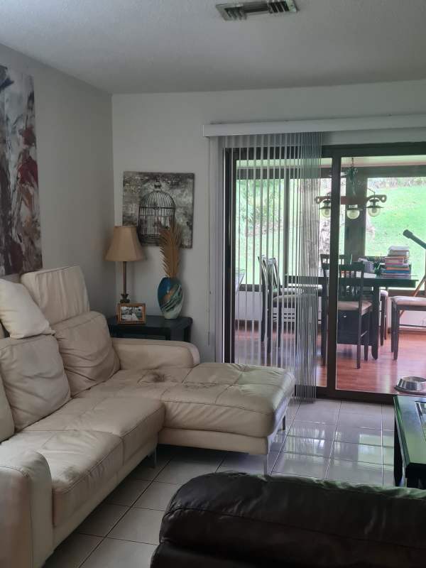 Lush tropical garden area of residential lot for sale in Clayton Panama City