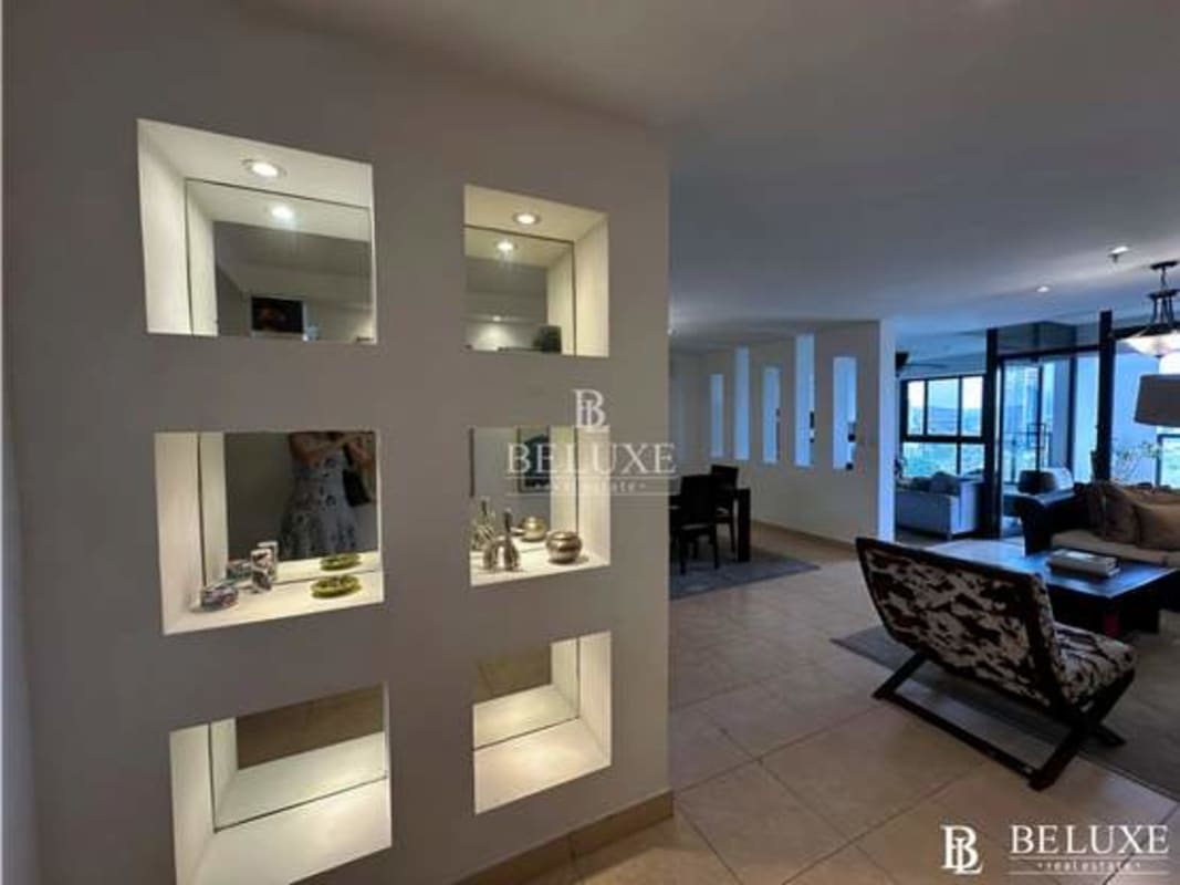 Modern kitchen with appliances and granite style counters PH Parque del Mar II Costa del Este Panama City