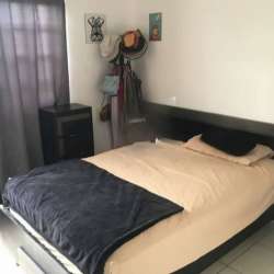 Bedroom with window, curtains, closet in Colinas del Oeste house Arraiján Panama