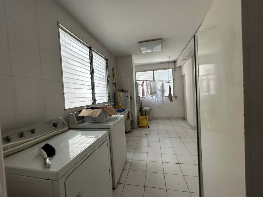 Large laundry utility room with washer and dryer space at PH Regent Paitilla Panama