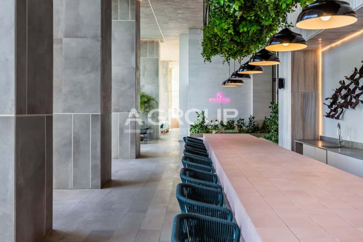 Private residential mini soccer field and children play area The Towers Punta Paitilla Panama City