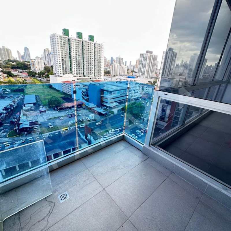 Colorful kids playground with safety features on rooftop PH Loma Vista Tower Panama