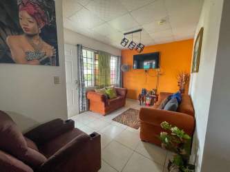 Functional kitchen with countertop and white walls in Los Algarrobos Panama