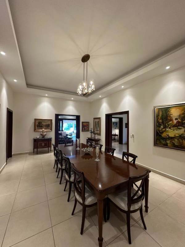 Contemporary living area with access to garden and terrace in luxury residence Costa del Este Panama