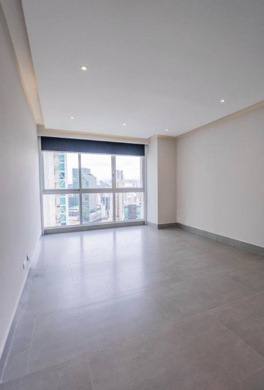 Bright living and dining area with panoramic ocean views in PH Ocean Aire luxury apartment Panama City