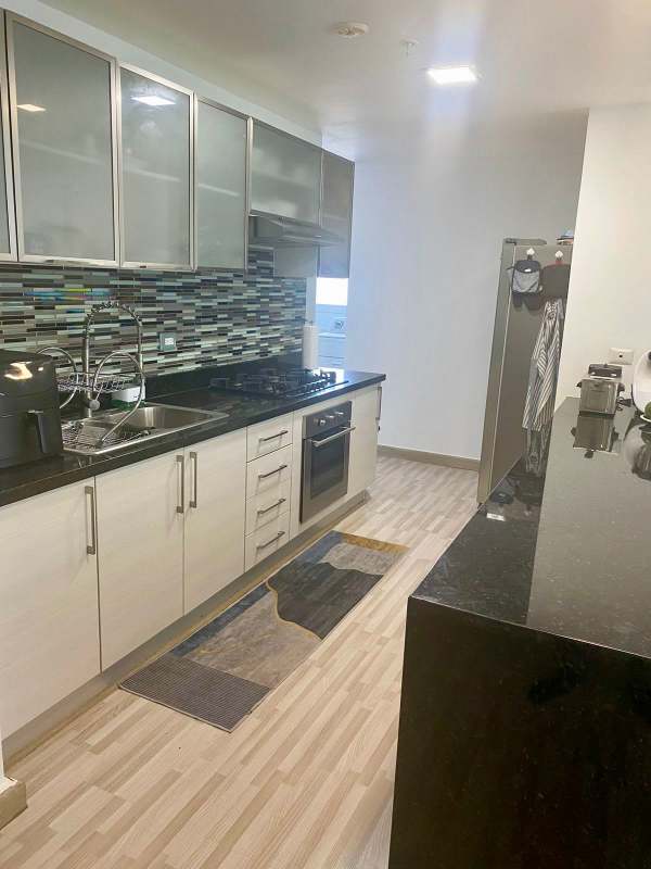 Bathroom with vanity, wall shelves, walk-in shower PH Clayton Park Clayton Panama