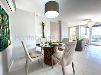 Spacious multipurpose event hall with tiled floors and neutral decor in San Carlos beachfront hotel