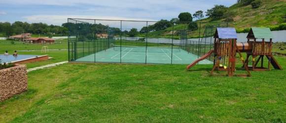 Children's playground, tennis court, soccer field, and pool in PH El Celaje Panama