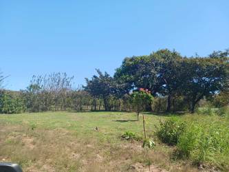 Rural paved road with fencing and utility poles leading to El Guzman Valley lots Panama