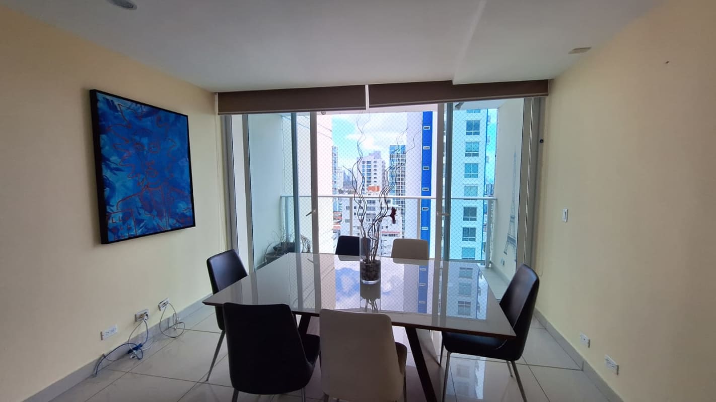 Bright bedroom with large window city skyline view PH Genesis San Francisco