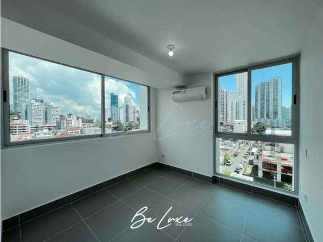 Contemporary bathroom with glass walk-in shower at Altamira Residences Bella Vista Panama
