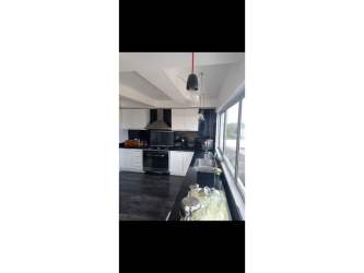 Guest half bathroom with ceramic tile and modern sink PH La Cresta Tower Panama