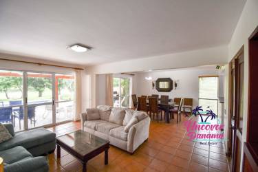 Open living dining space with access to terrace at Costa Blanca Golf Villas Panama