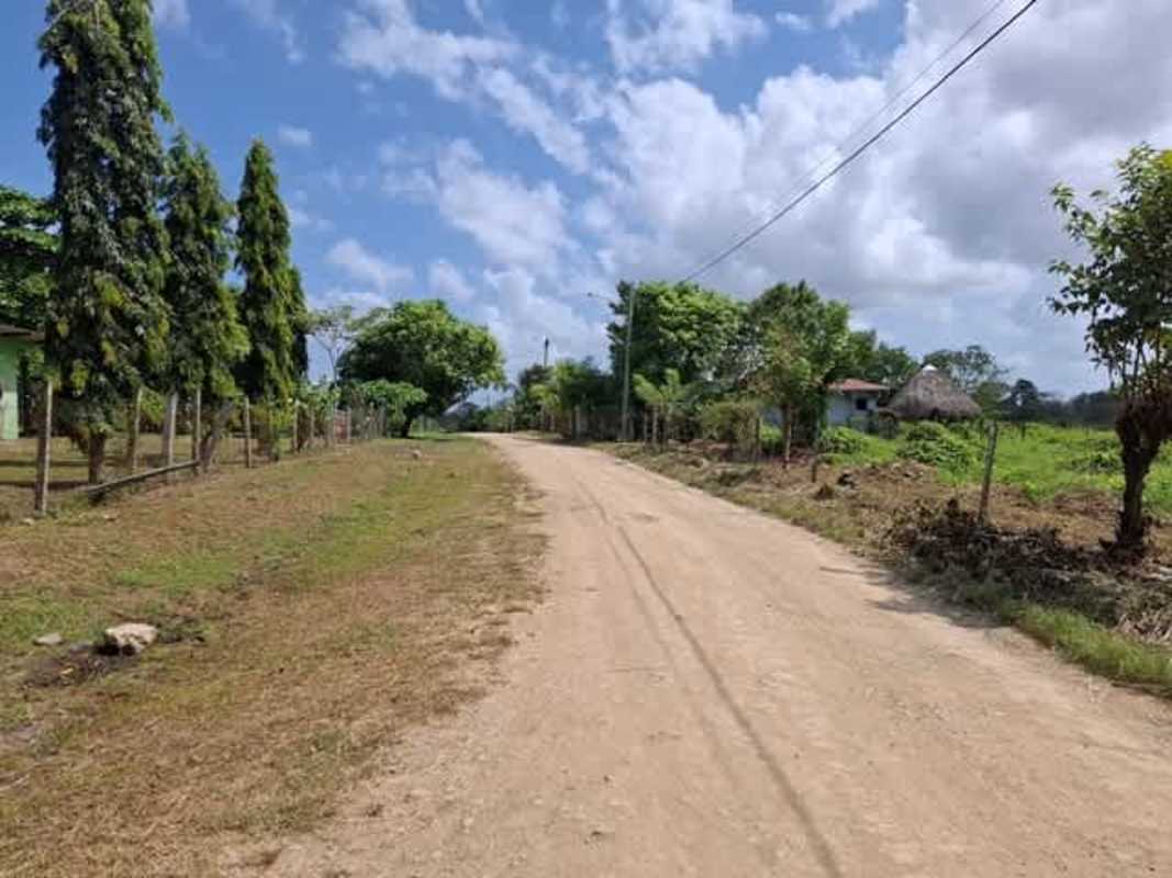 Bedroom with tiled floor metal roof and simple furnishings in Panama rural house