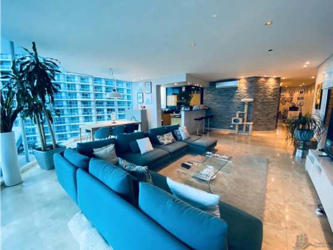 Modern kitchen with island and Italian cabinetry PH Sky Panama City