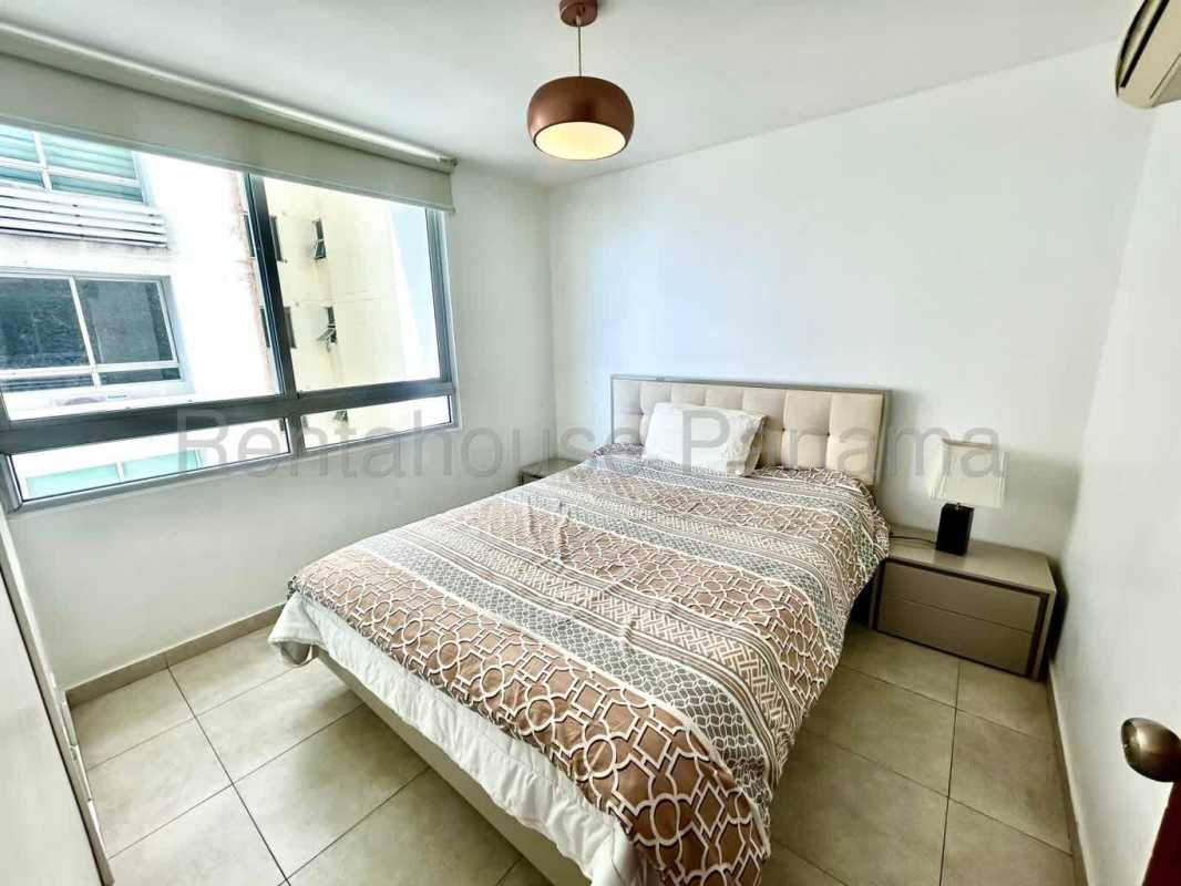 Modern kitchen with granite countertops and appliances at PH Costa del Mar Panama City