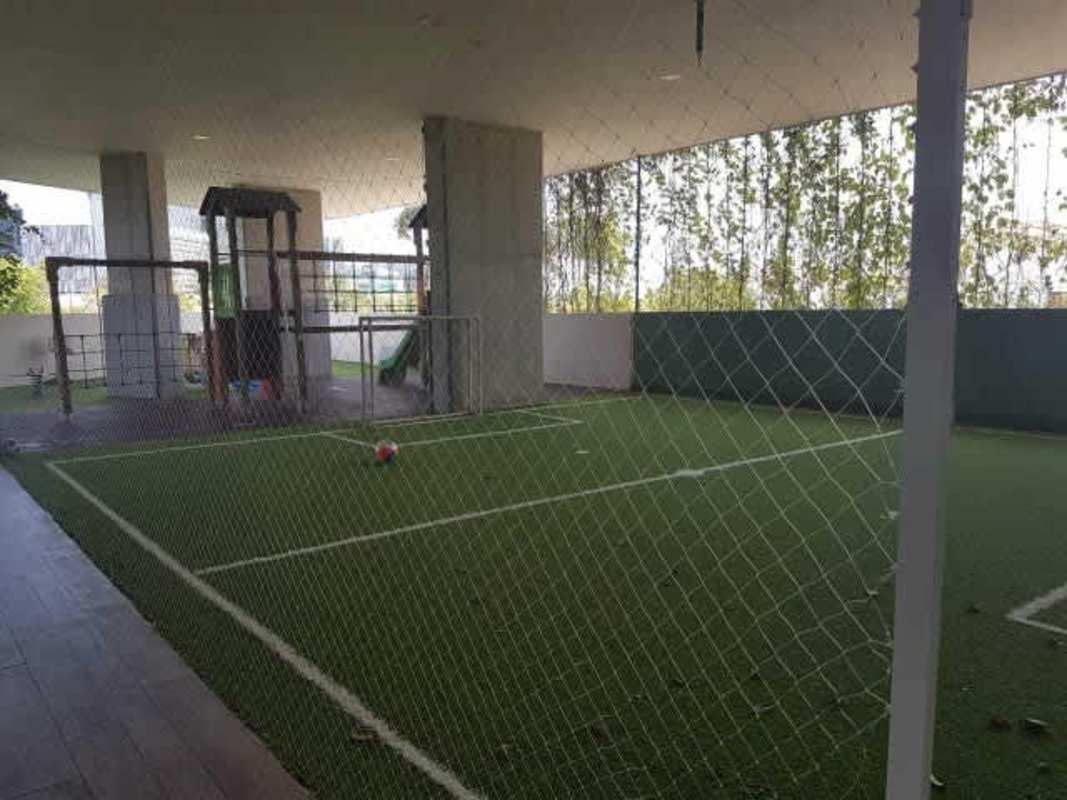 Children's playground and soccer court with artificial turf in Santa Maria PH Greenview