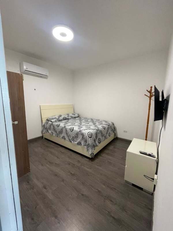 Modern bathroom with glass shower and marble vanity PH Miramar Tower Panama City