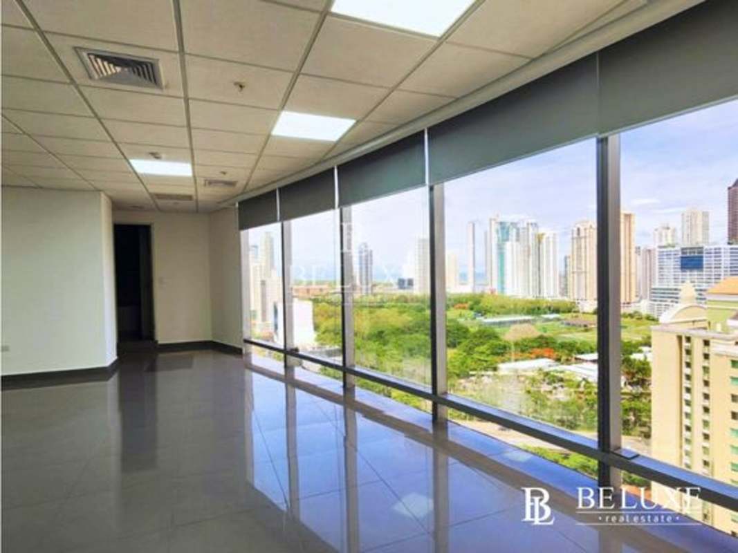 Modern open commercial office with glass dividers Costa del Este Panama