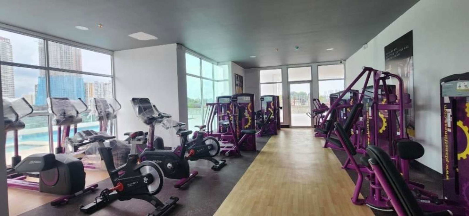 Modern high-rise residential building PH City Garden in Condado del Rey Panama City